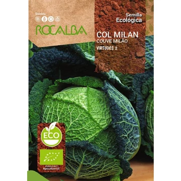  Kelkáposzta Virtudes 2 (ECO) Rocalba vetőmag csomagolásának eleje 