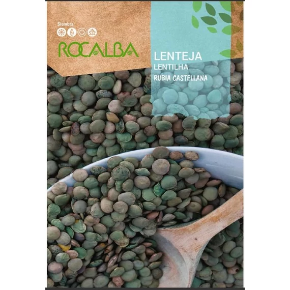Lencse Rubia Castellania Rocalba vetőmag csomagolásának eleje